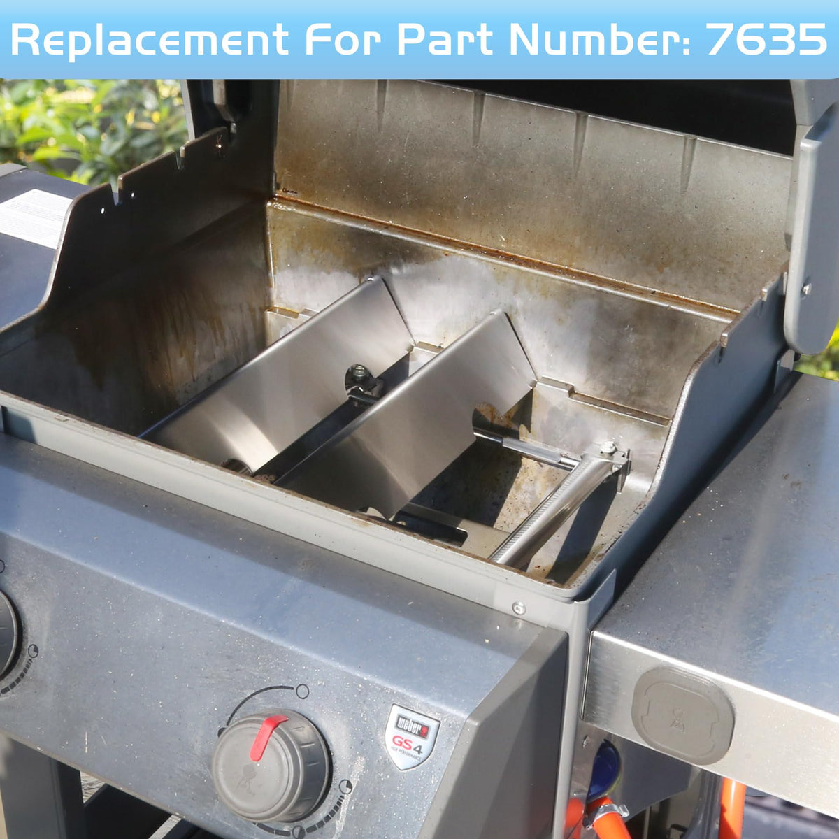 Burly Grill compatible with Spirit GS4 II & I simplifies replacement.