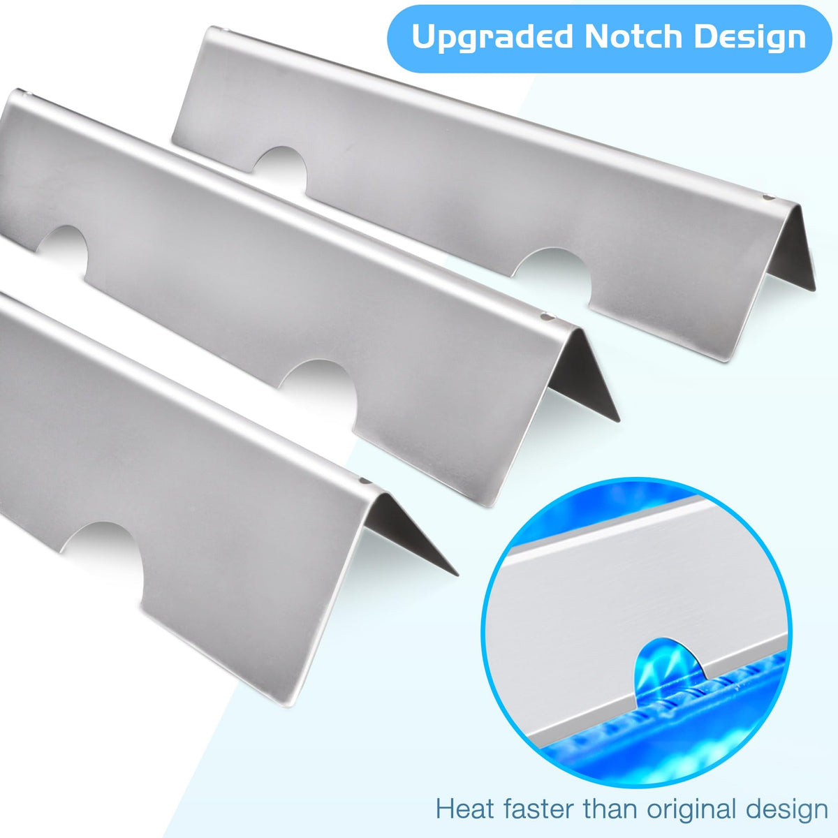 Burly Grill heat shield for Weber Spirit 200-series improves flame control.