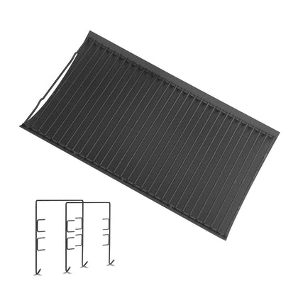 Burly Grill ash pan 20-inch front view, durable replacement for Char Griller grills.