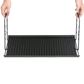 Burly Grill ash pan dimensions show 20x12.75 inches for precise fit.