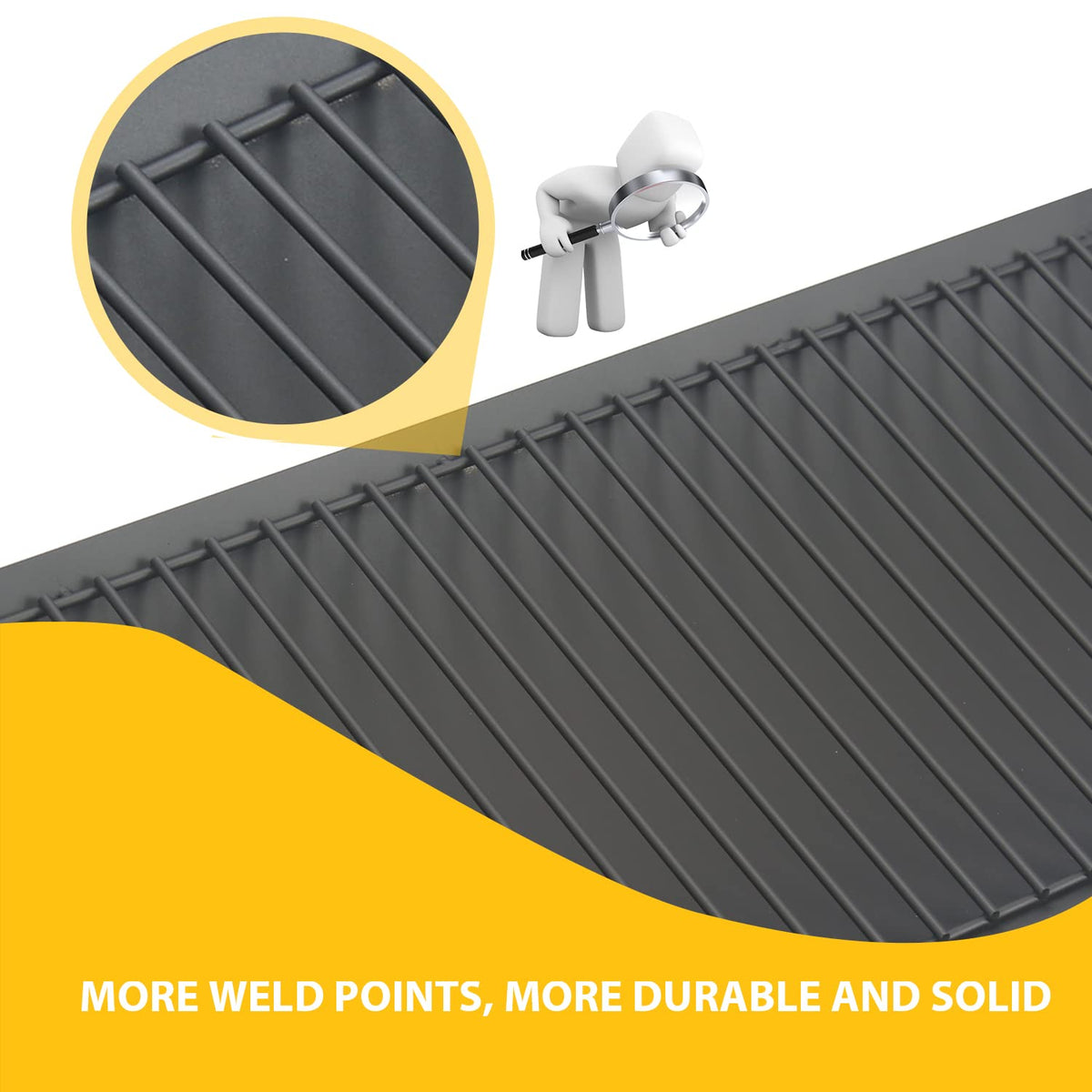 Burly Grill upgraded welding detail adds lasting strength.