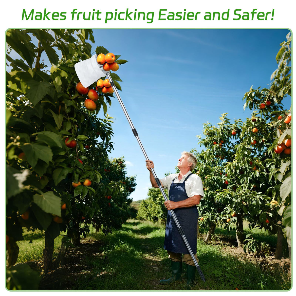 BURMONG compact storage capability keeps the picker ready for next harvest