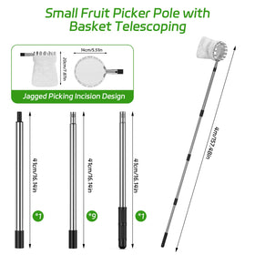 BURMONG metal claw with curved prongs picks fruit securely from branches