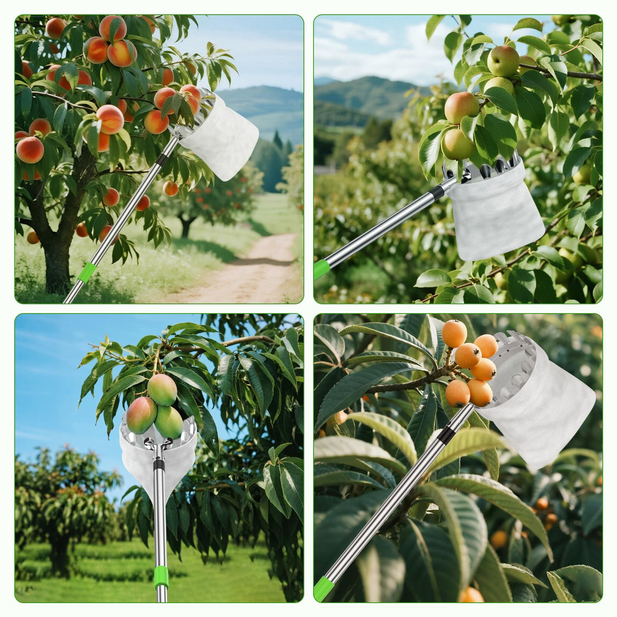 BURMONG rust-resistant pole for long lasting use.