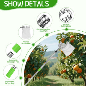 BURMONG soft cloth bag keeps fruit pristine during harvest.