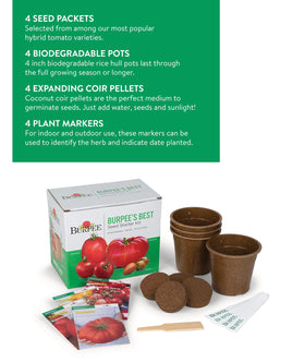 Burpee Best Starter Kit Steakhouse seed packet for large tomato slices