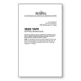 Burpee Buttercrunch Lettuce Tape garden setup demonstrates quick harvest and compact spacing.