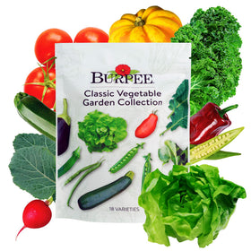 Burpee Heirloom Collection seeds image for an 18-variety home garden.