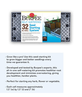 Burpee XL water tray and moisture mat supporting steady watering