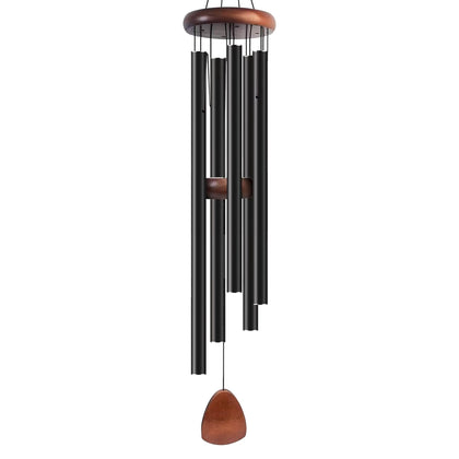 Bursvik 50-inch wind chimes with deep tones for outdoor garden serenity