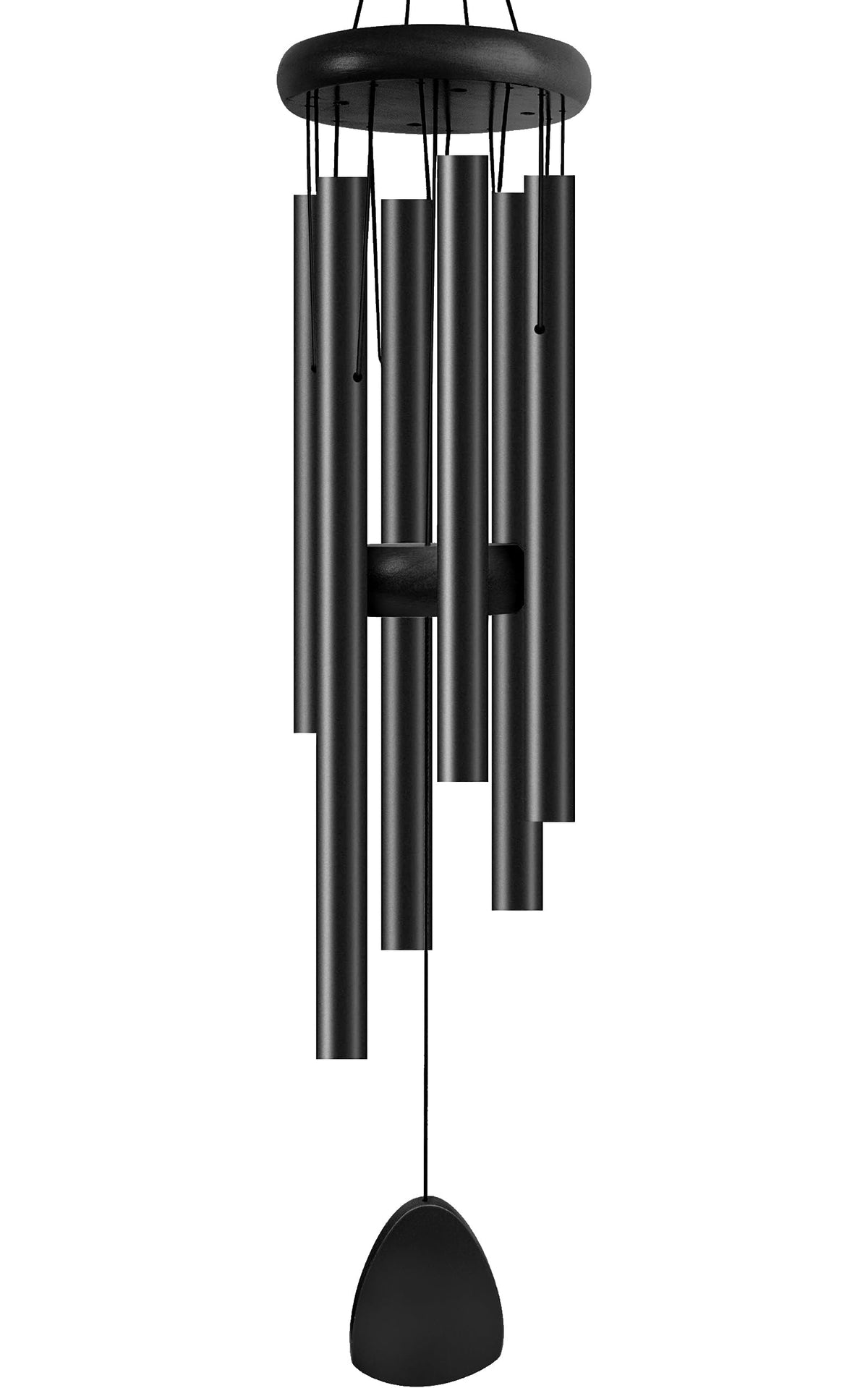 Bursvik 37-inch aluminium wind chimes overview for serene outdoor ambiance.