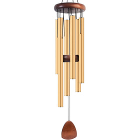 Bursvik 37-inch aluminium wind chimes for outdoor zen ambience.