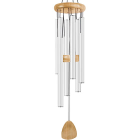 Bursvik large wind chime 37-inch outdoor view for tranquil garden ambience.