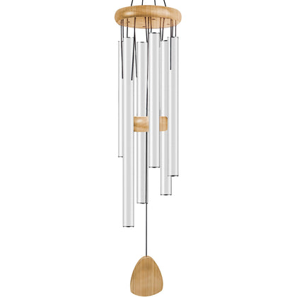 Bursvik large wind chime 37-inch outdoor view for tranquil garden ambience.