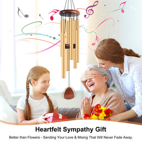 Bursvik wind catcher and chimes detail capturing breeze to create deep tones.
