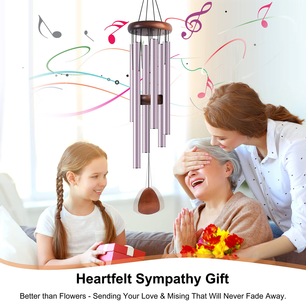 Bursvik garden decor wind chime sways gently, adding peaceful ambience outdoors