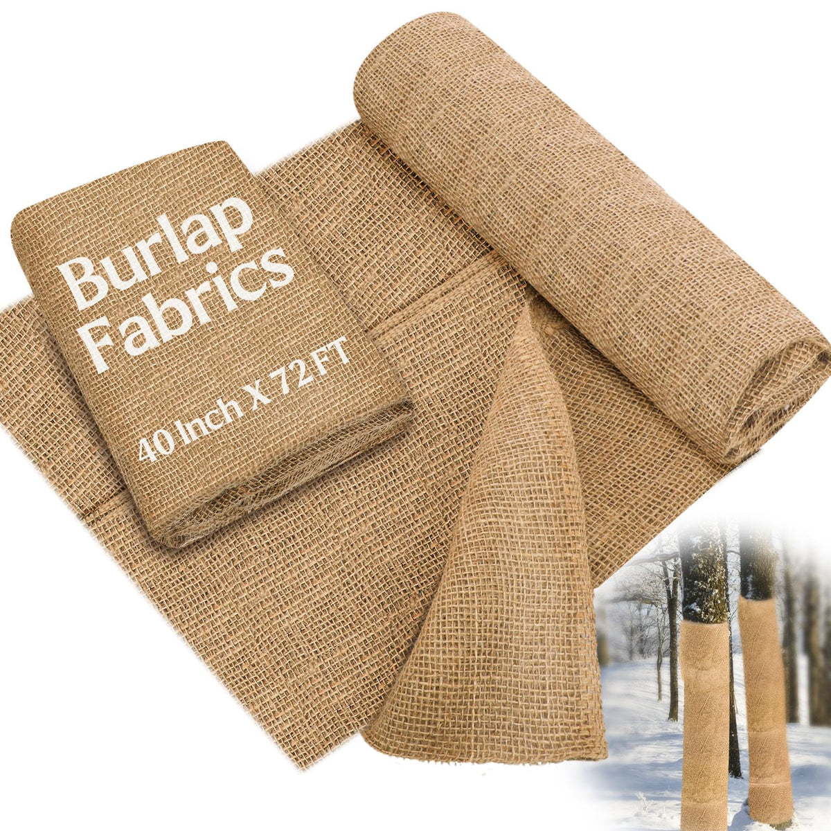 Buryeah burlap for outdoor privacy and decorative garden accents.