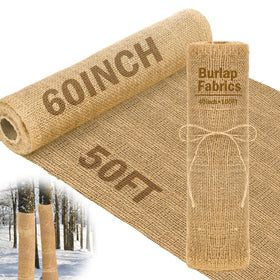 Buryeah burlap roll wide view ideal for gardening and soil cover