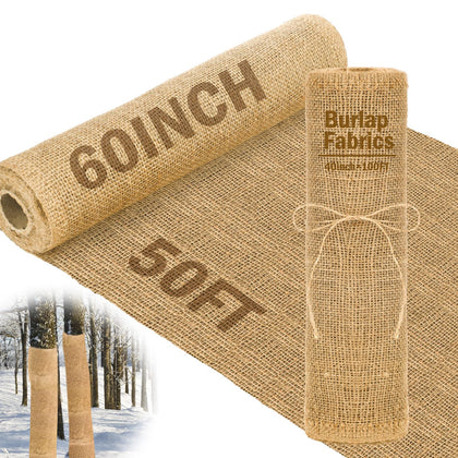 Buryeah burlap roll wide view ideal for gardening and soil cover