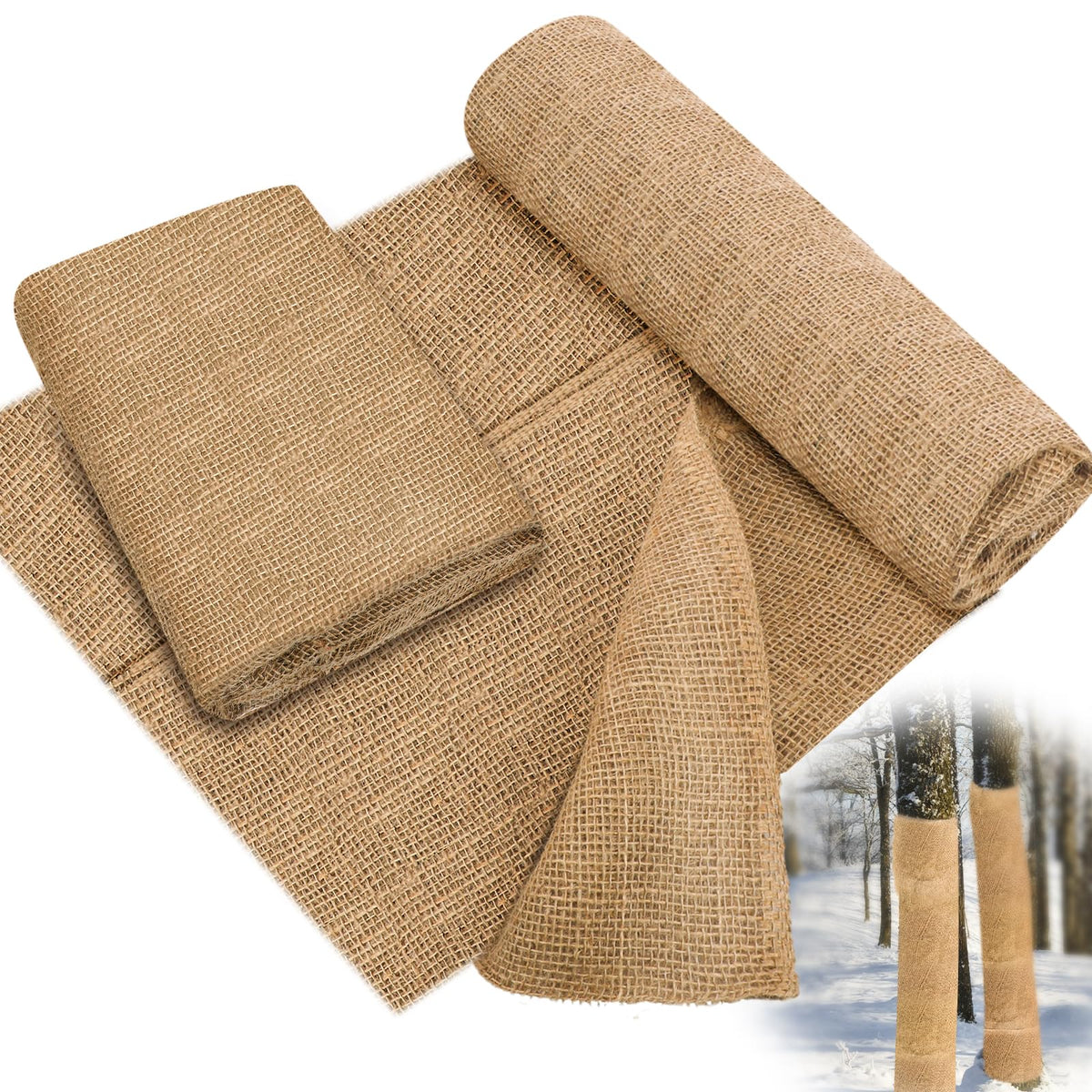 Buryeah burlap cover protects plants from sun and frost