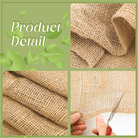 Buryeah burlap table runner for rustic wedding decor
