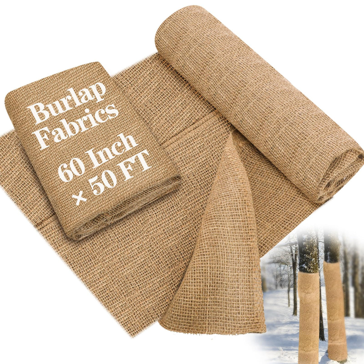 Buryeah burlap wedding decor accents on table