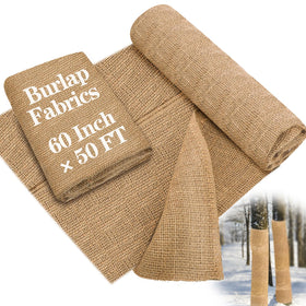 Buryeah burlap wedding decor accents on table