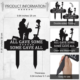 Buryeah memorial stakes metal plaque used as a grave-marker display for remembrance