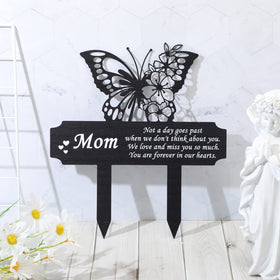 Buryeah outdoor grave marker built from weatherproof metal for durability