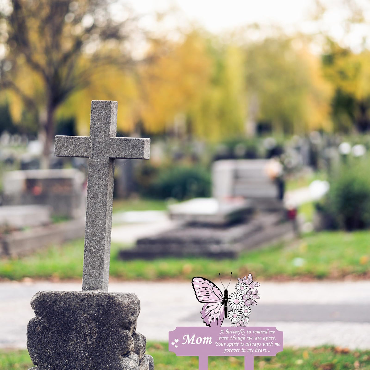Buryeah outdoor memorial stake suitable for garden or yard displays