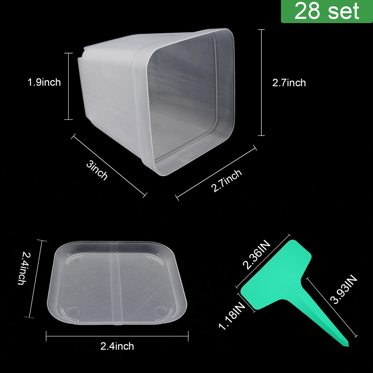 Business King nursery pots showcase sturdy plastic for long-lasting use.