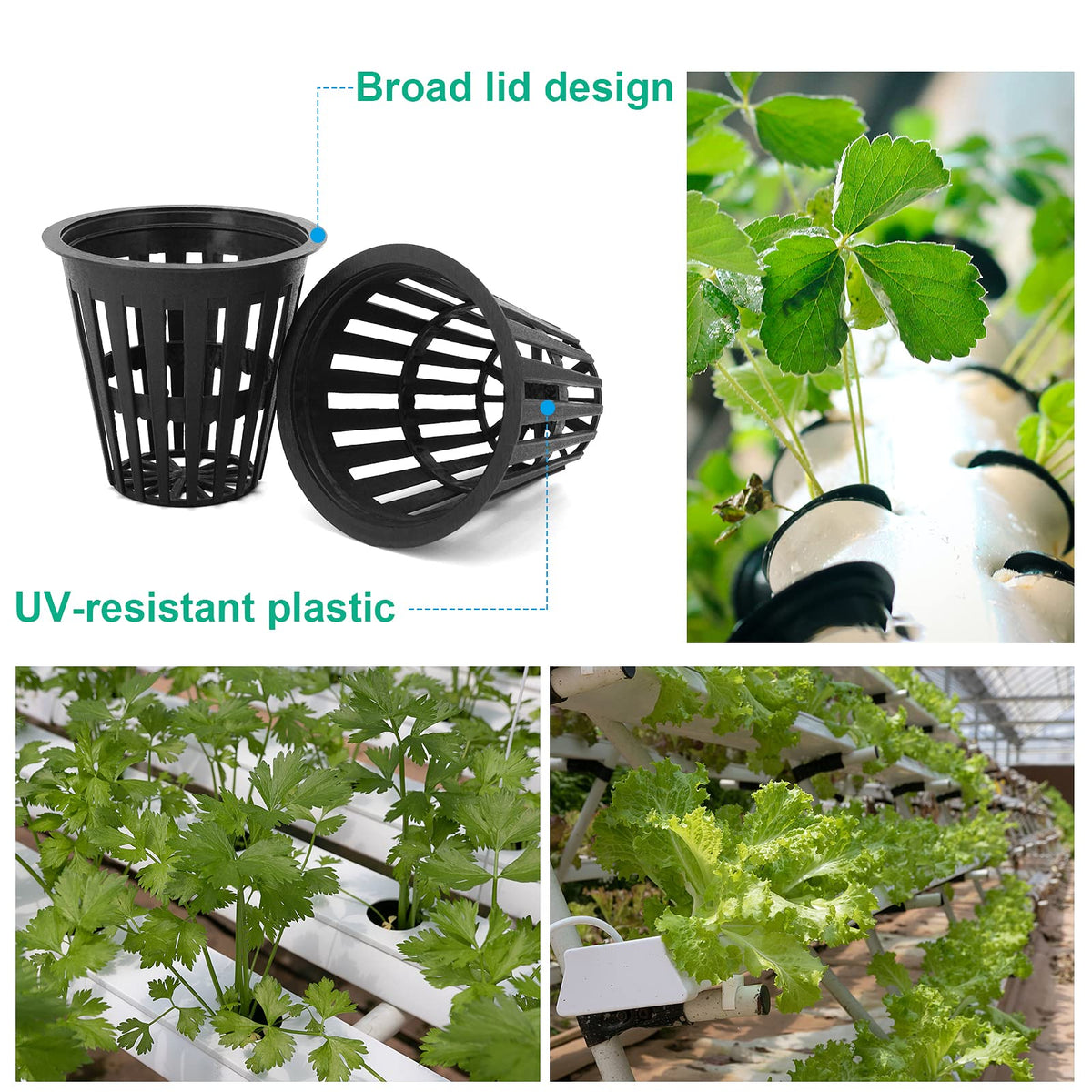 Business King UV-resistant net pot designed for outdoor durability.