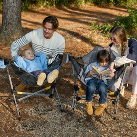 BusyBee hammock chair outdoor-ready for lawn, camping, or indoor use