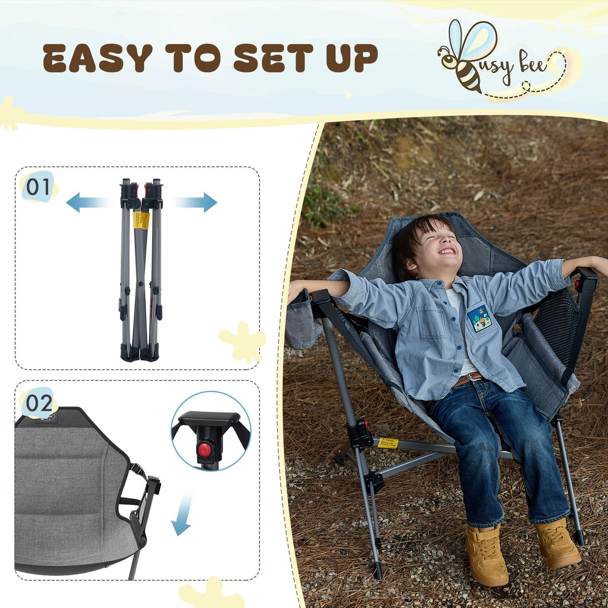 BusyBee hammock chair wide seat ready for comfortable seating