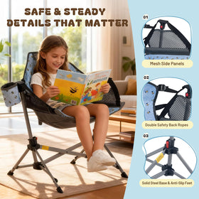 Busy Bee Hammock Chair for Kids folded dimensions emphasize compact portability