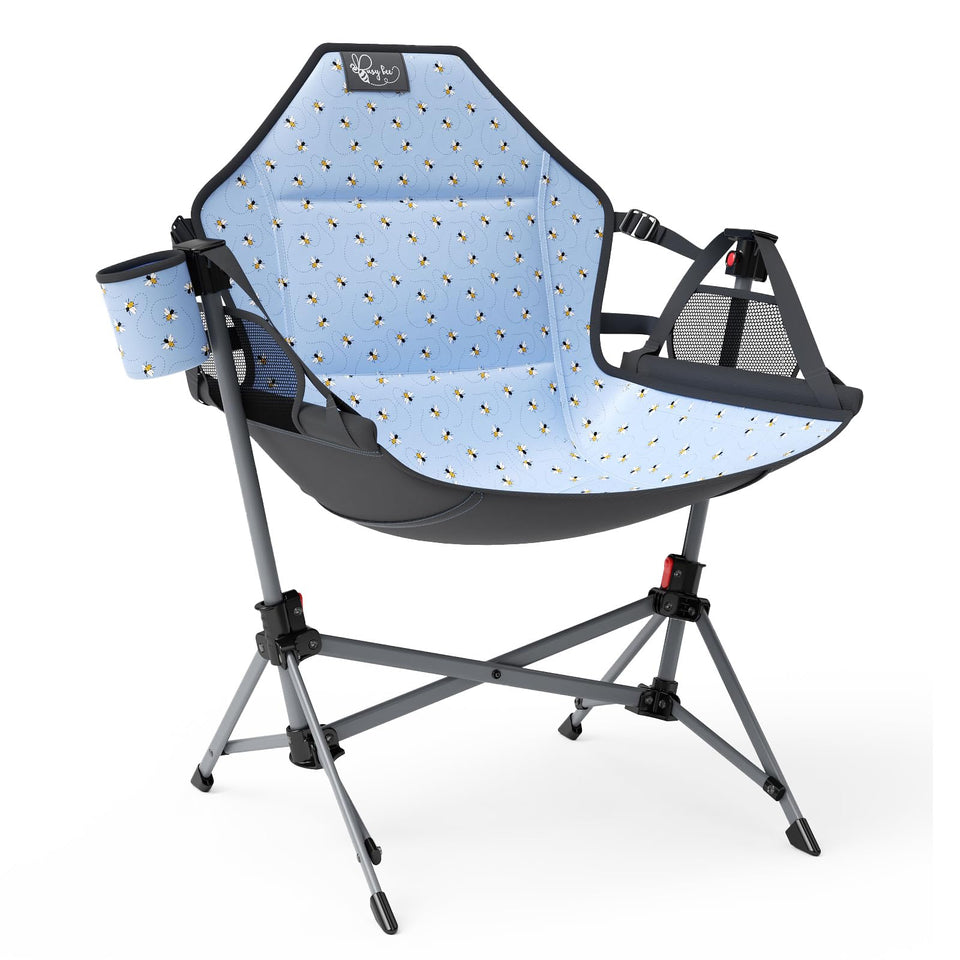 Busy Bee Hammock Chair for Kids seat area shows spacious comfort for outdoor play