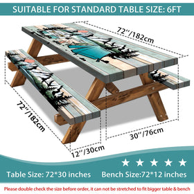 Butaluk elastic fit design holds covers firmly on windy picnics