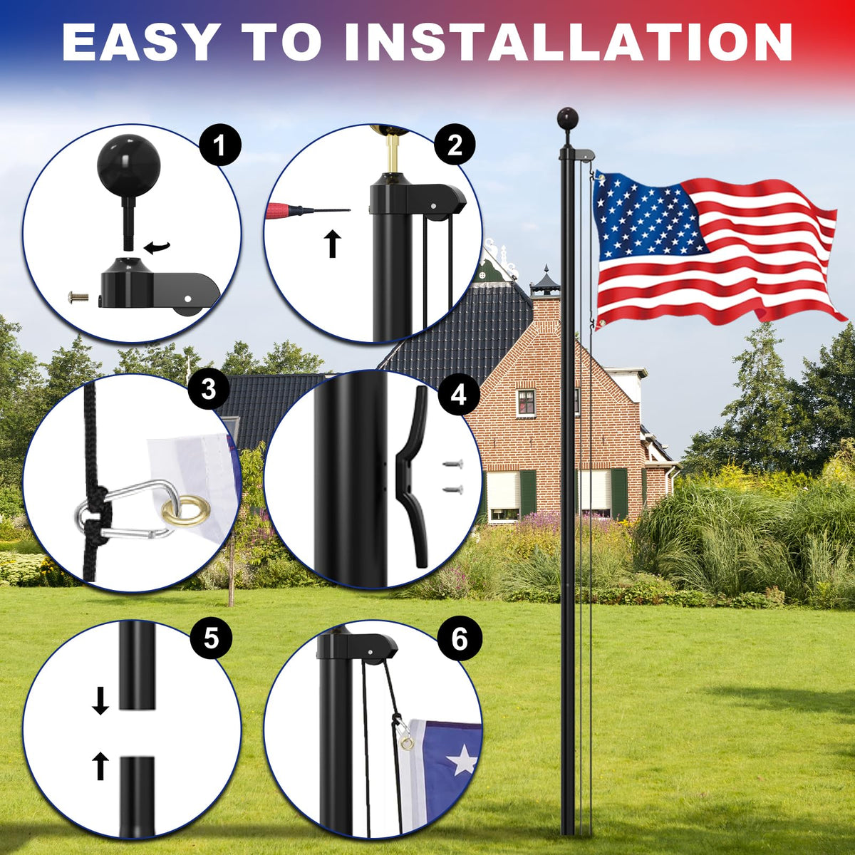 Butizone PVC ground sleeve provides solid stability for outdoor setups.