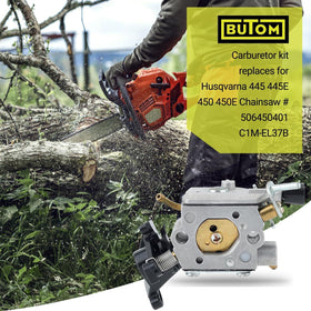 Butom air filter included with carburetor for engine protection