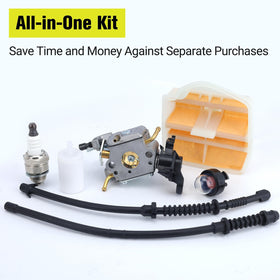 Butom primer pump shown for quick starts