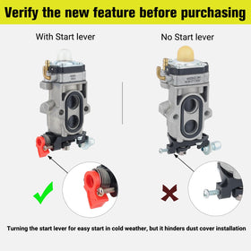 Butom WYA-44 carburetor with spark plug primer aiding starts