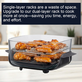 Buwesru Crisper Rack Ninja Crispi-compatible design enhances airflow.