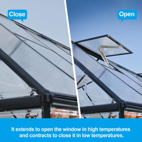 Buycitky automatic vent opens and closes with temperature changes.