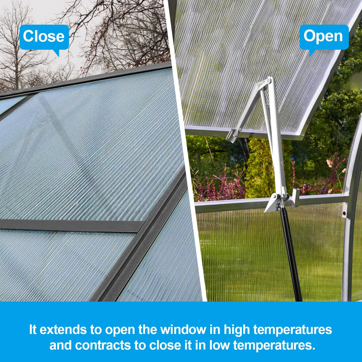 Buycitky vent kit operates without batteries or external power.