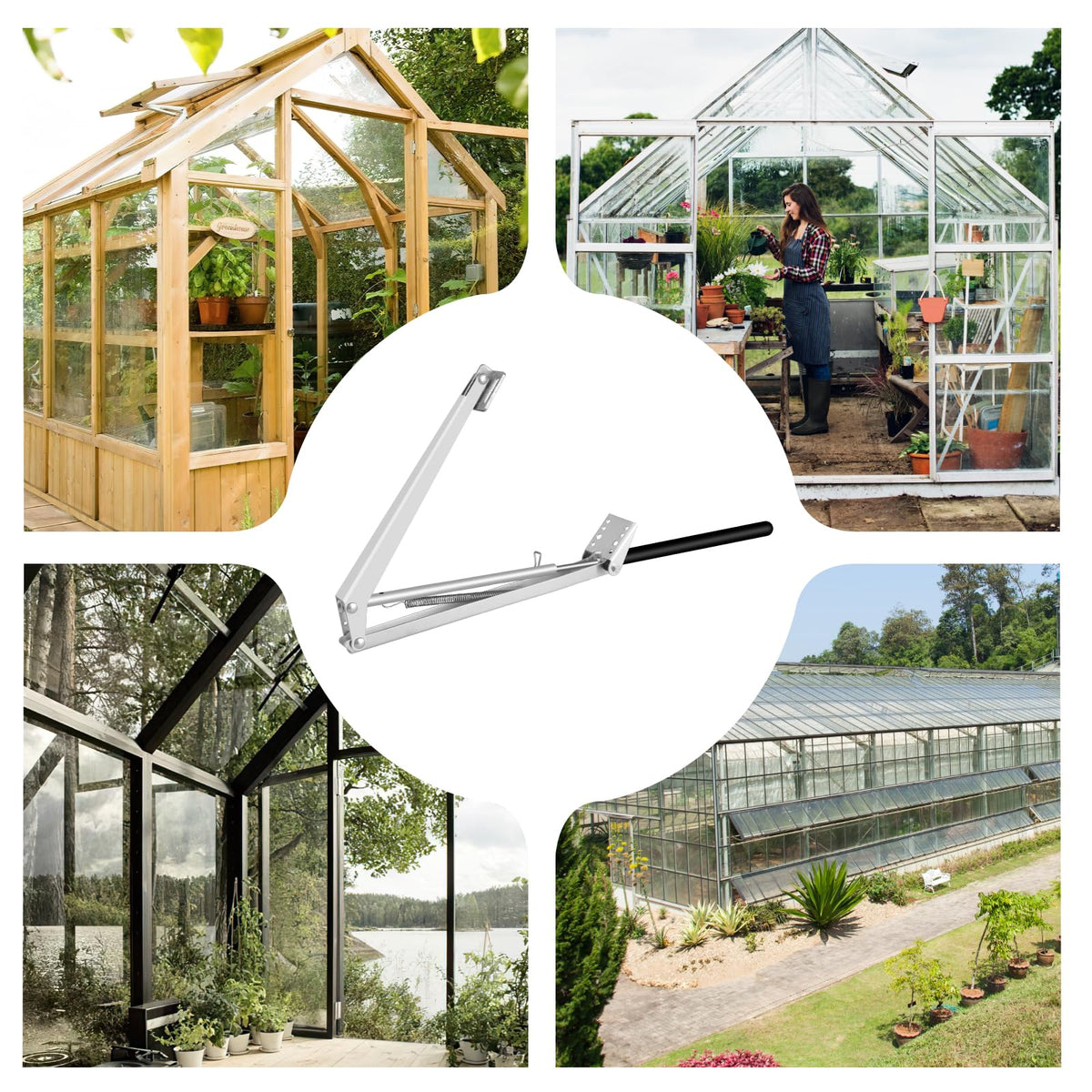 Buycitky roof vent compatibility with sloped greenhouse for flexible fit.