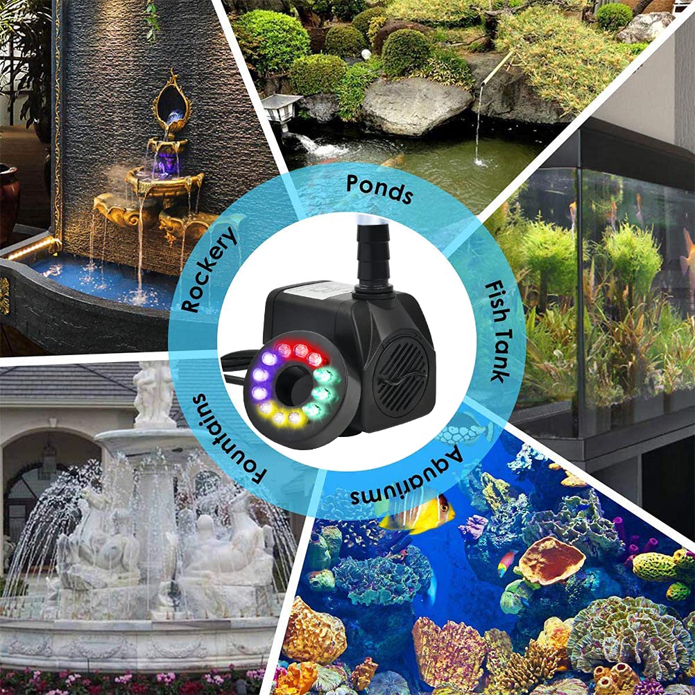 BUYGOO four suction cups keep the pump secure on glass