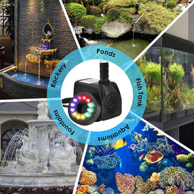 BUYGOO four suction cups keep the pump secure on glass