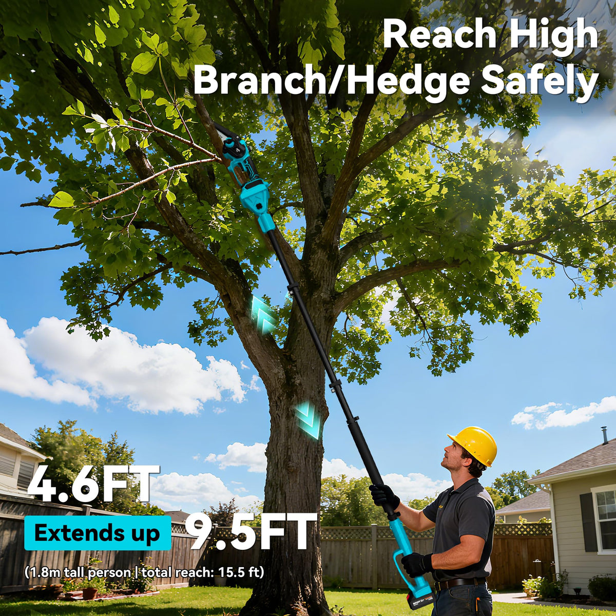 BuyJoy 1000W brushless motor delivers powerful pruning.