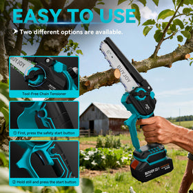 BuyJoy automatic lubrication system keeps blades smoothly oiled.