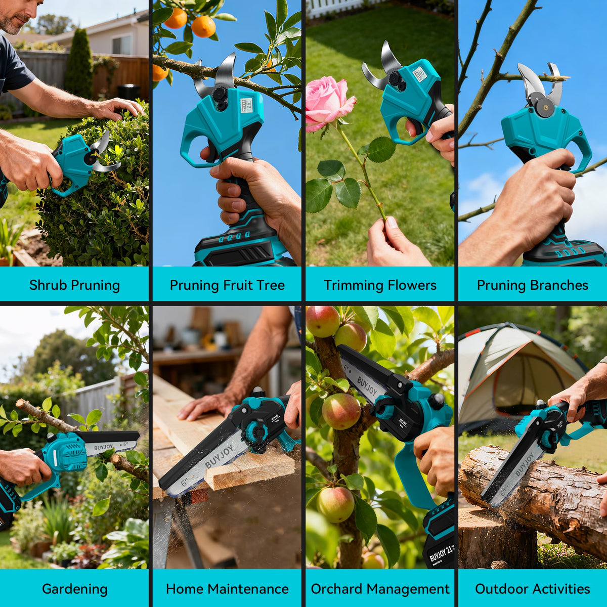 Complete BuyJoy garden tool kit with accessories included.